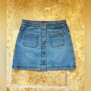 Tommy Hilfiger Button-Front DenimSkirt